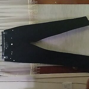 Womens U-51 jeans black cotton/spandex blend size 9